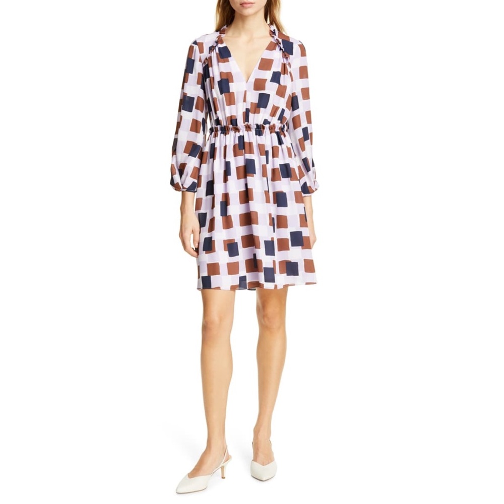 Kate Spade Geo Square A-Line Dress